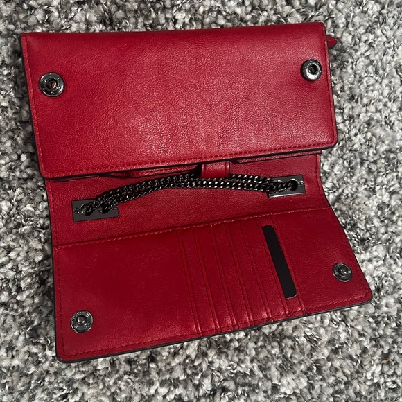 Red Purse/Bag with black chain strap - Picture 2 of 5